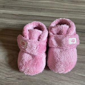 Pink baby UGG slippers